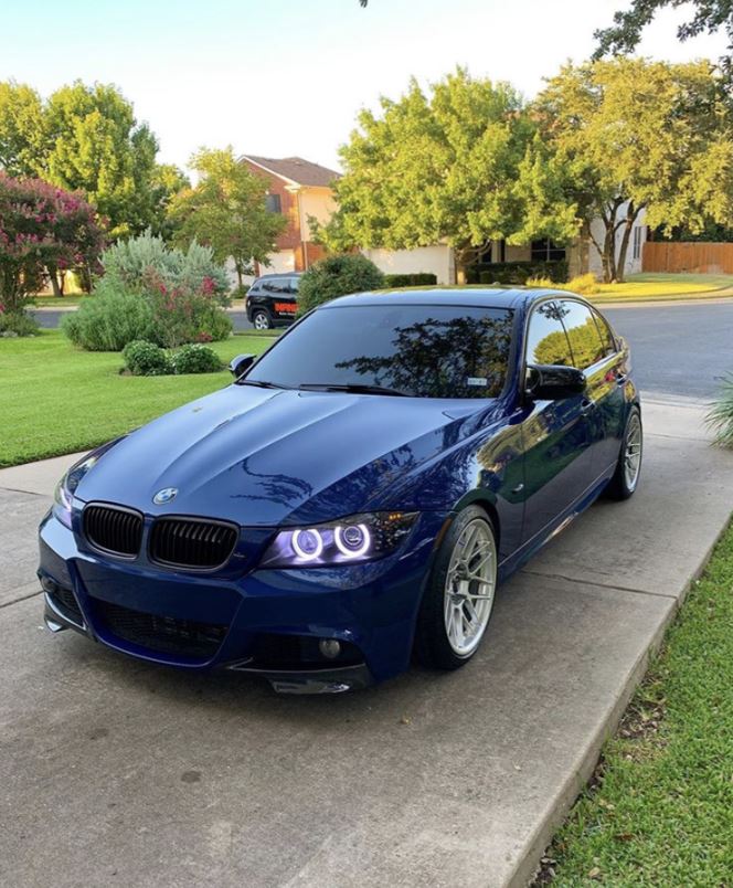 ADVANCED E90 E91 LCI Sedan Round Rings Retrofit (2009 - 2011 Xenon Headlights Only)