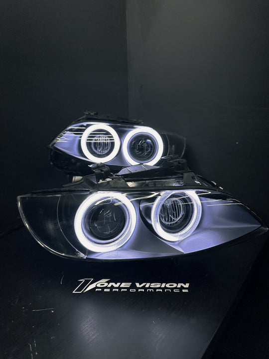 ADVANCED E92 E93 (E9X M3) Pre-LCI Round Rings Retrofit (2007 - 2010 and 2008 - 2013 M3 Xenon Headlights Only)