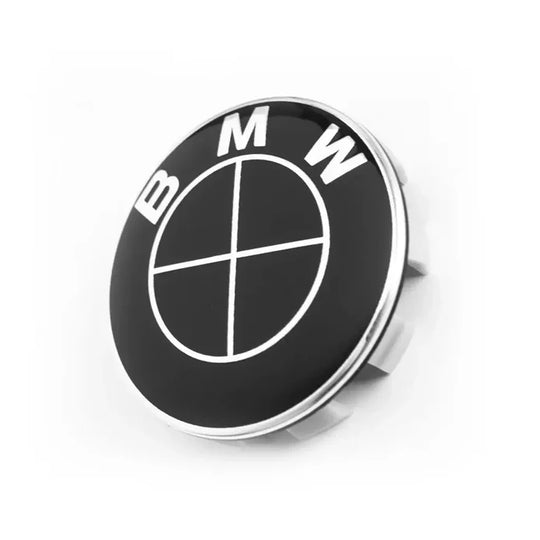 BMW BLACK WHEEL CAP SET